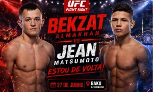 Постер боя Алмахан-Мацумото в UFC