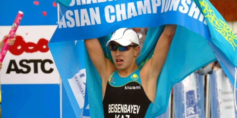 Аян Бейсенбаев Астанада өткен триатлоннан жеңімпаз атанды